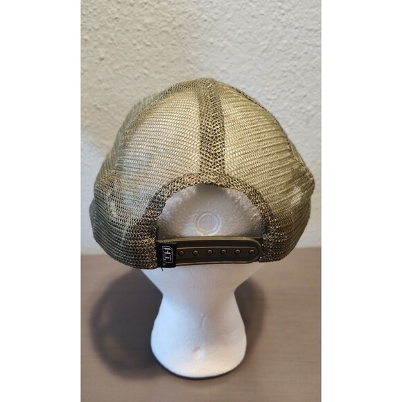 HIGHLAND TACTICAL USA FLAG ADJUSTABLE SNAPBACK TRUCKER/MESH HAT/CAP OLIVE - Picture 2 of 16